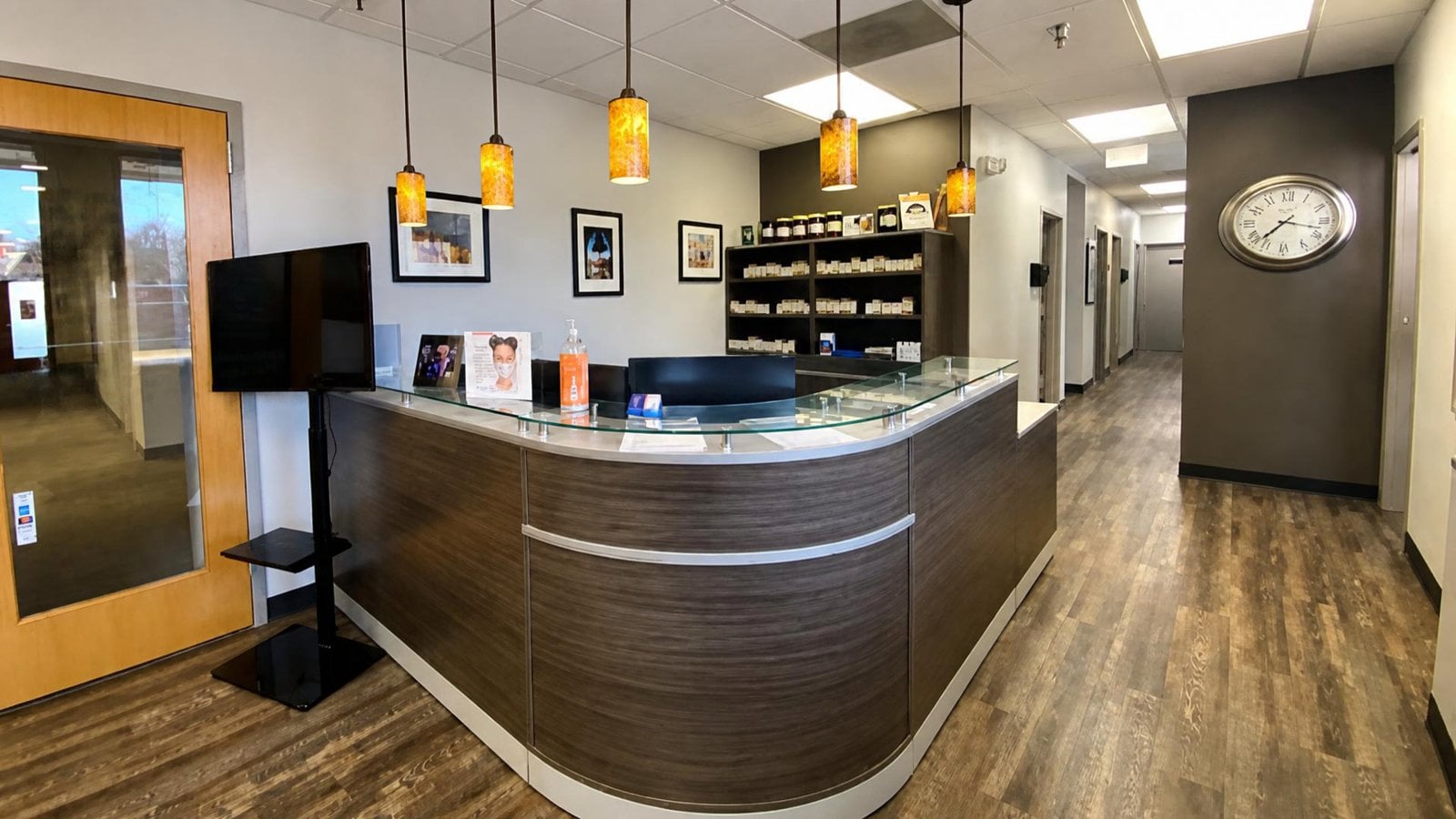 Reception area at Alternative Wellness Clinic in Sterling, VA